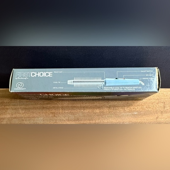 Vintage 80’s CharlesCraft Deluxe 3/4” Brush Bristle Iron Curls and Waves - Picture 2 of 9